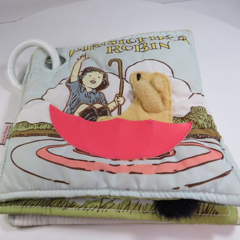 Classic Winnie the Pooh Fabric Book with rattle inside GUND